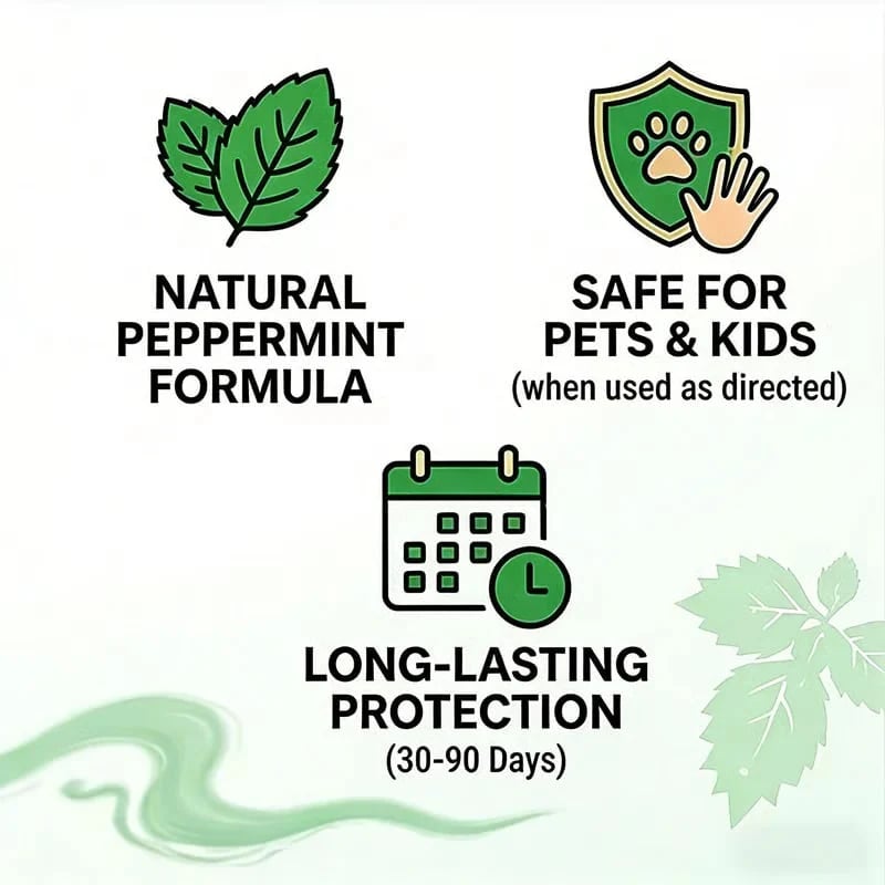 🌿 Natural Peppermint Rodent Repellent – 12 Pack | Safe, Chemical-Free Pest Control