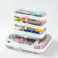 💥Hot Sale 50% OFF-4 PCS Clear Organizer Storage Box Clear Hard Zipper Case PVC Plastic CLear Storage Containers