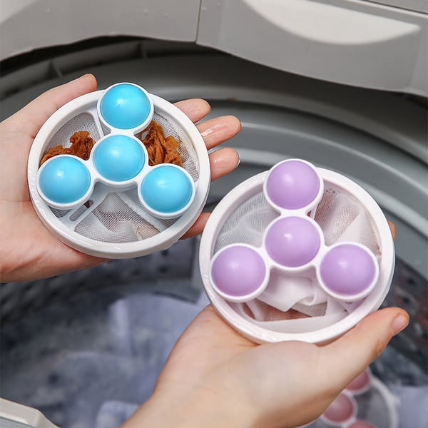 🧼 BUY 1 GET 1 FREE! 🚿 Floating Hair Filter Mesh - Catches Hair/Lint in Washers/Sinks/Tubs, Prevents Clogs & Easy to Clean 🐾📦