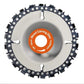 Stump Remover/Wood Carving Disc for 4'' or 4"-1/2" Angle Grinder, 5/8" Arbor,Chromium Plating Reinforcement,Shaping and Cutting Disk