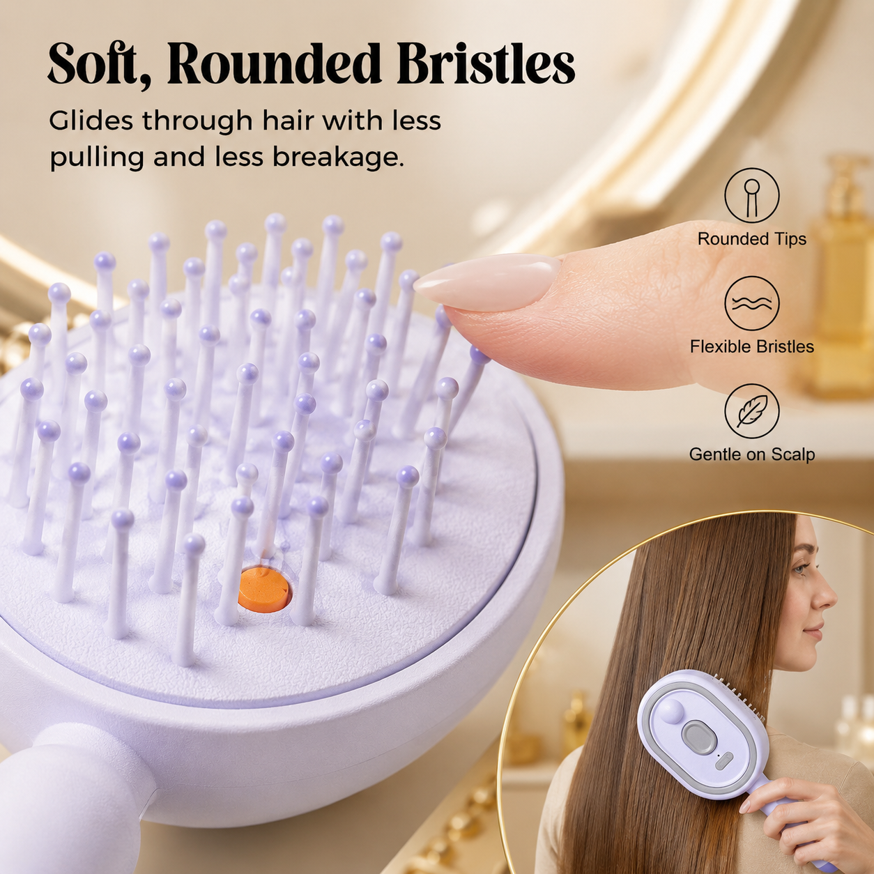 🥳2026 HOT SALE🥳Electric Spray Massage Hairbrush(🛒Free shipping)