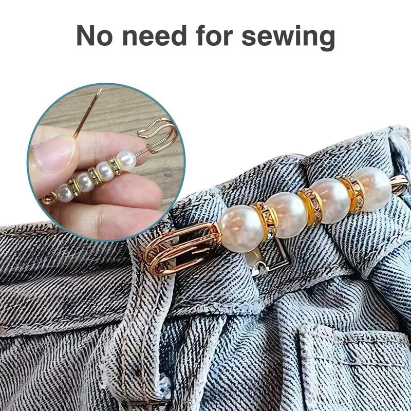 16 Counts Pearl Brooch Pins, No Sewing Sweater Shawl Safety Pins