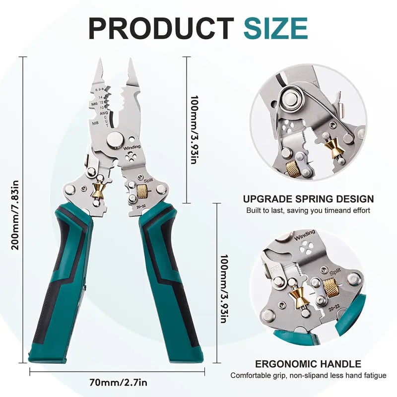 🎁Father's Day Gift🔧 16-in-1 Multifunctional Wire Stripper Twister – Professional Electrical Tool