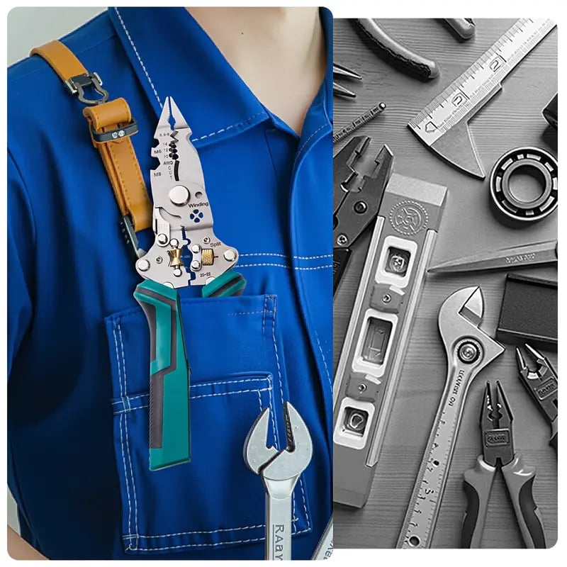 🎁Father's Day Gift🔧 16-in-1 Multifunctional Wire Stripper Twister – Professional Electrical Tool