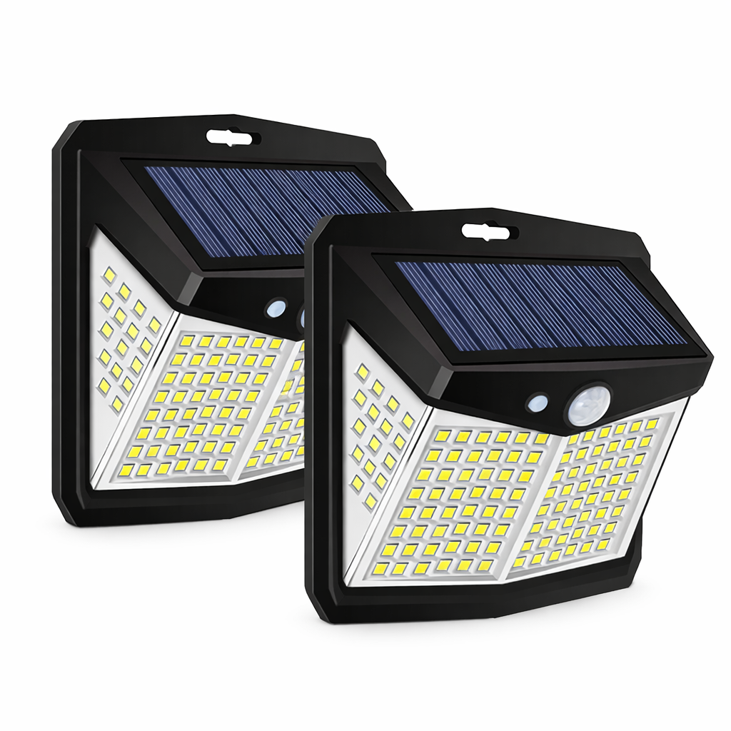 NightHawk - 128 LED Solar Security Lights (Set of 2)