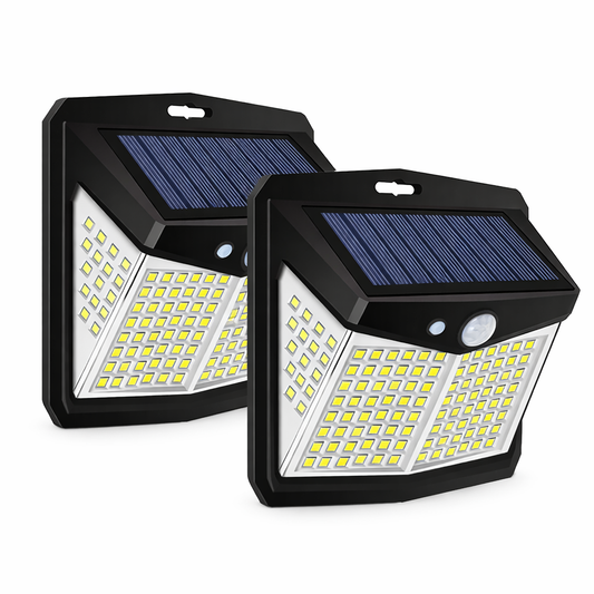 NightHawk - 128 LED Solar Security Lights (Set of 2)
