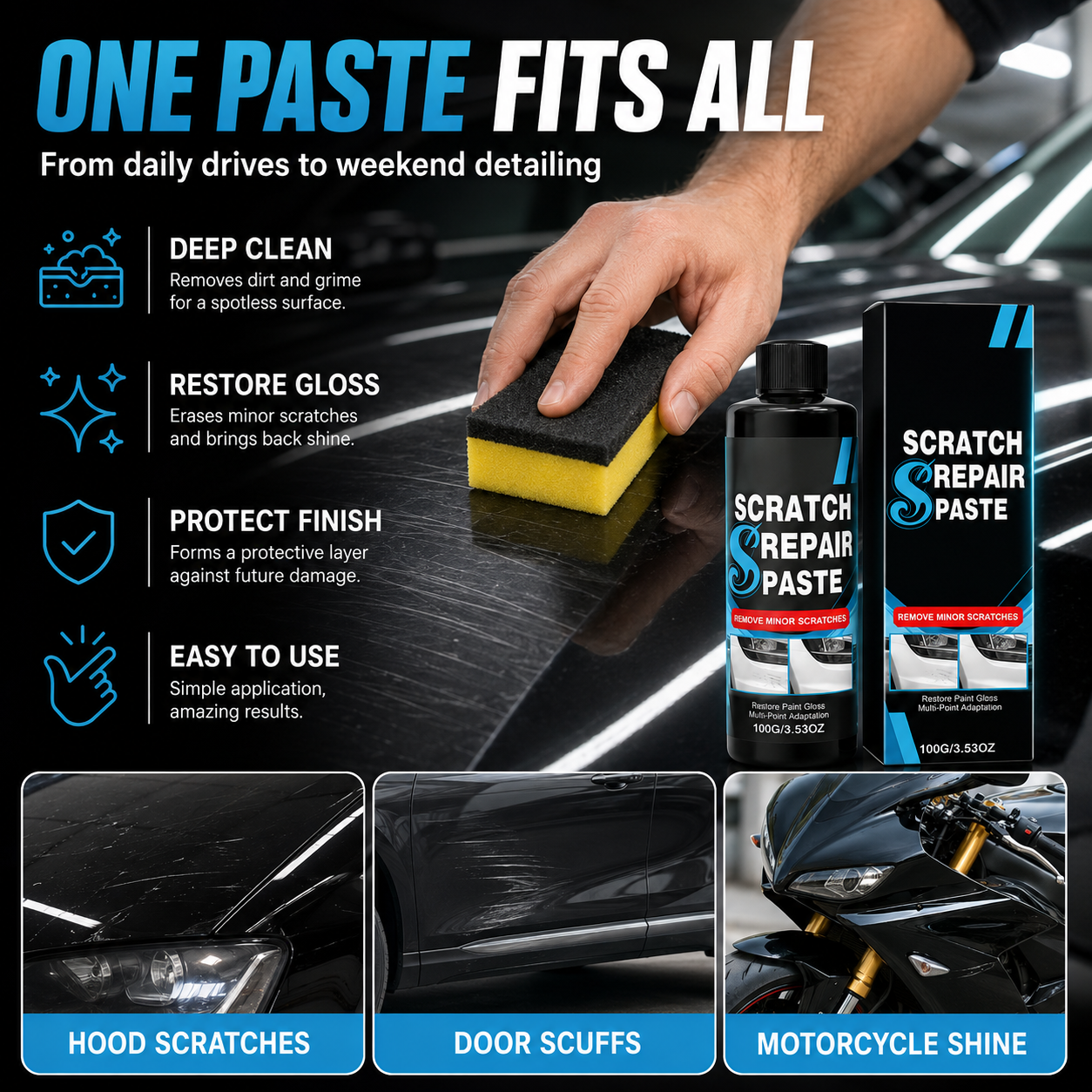 Professional Car Scratch Repair Paste