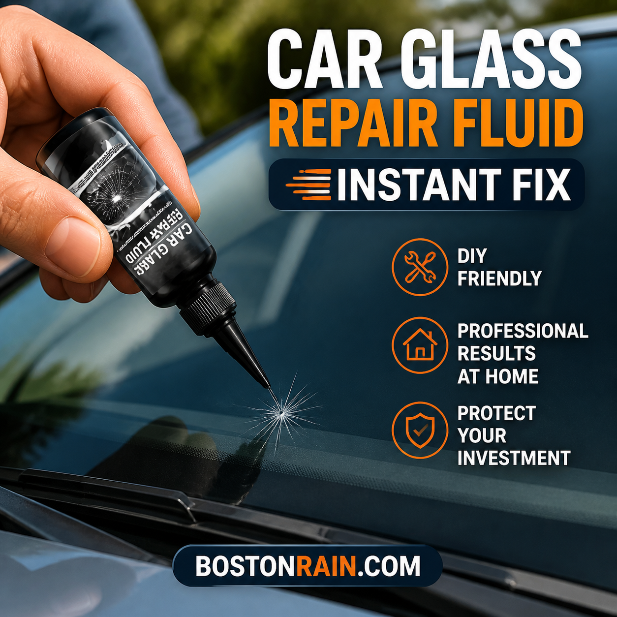 Fast-Acting Glass Crack Repair Fluid