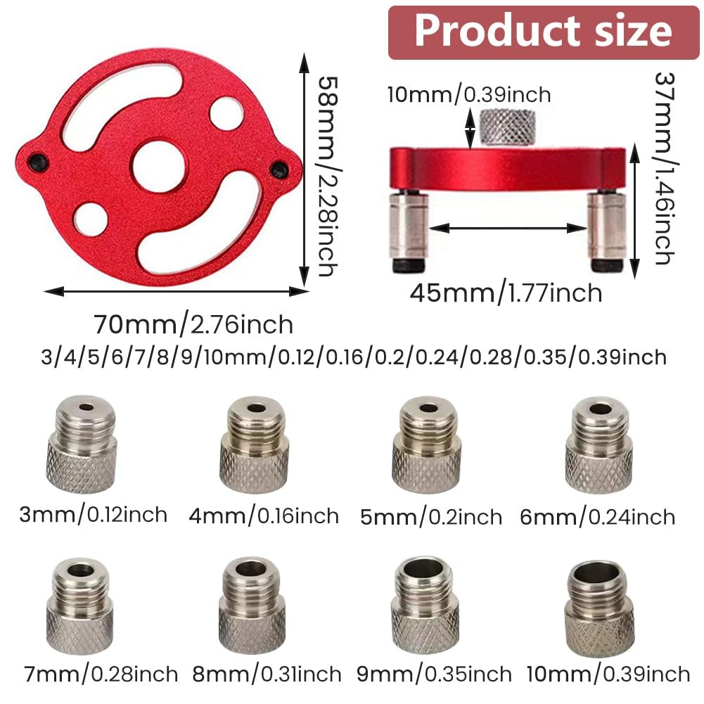 🔧Self-Centering Doweling Jig – Precision Drill Guide for Flawless Woodworking Joints