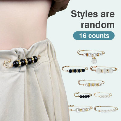 16 Counts Pearl Brooch Pins, No Sewing Sweater Shawl Safety Pins