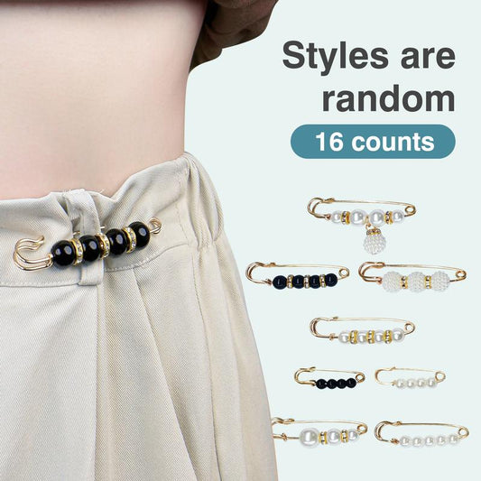 16 Counts Pearl Brooch Pins, No Sewing Sweater Shawl Safety Pins