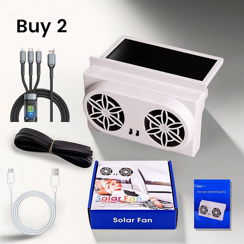 🔴🌡️ RED HEAT WARNING! Solar Car Ventilator Fan – Drops Cabin Temp by 20°C, No Battery Needed, Protects Kids & Pets from Deadly Heat
