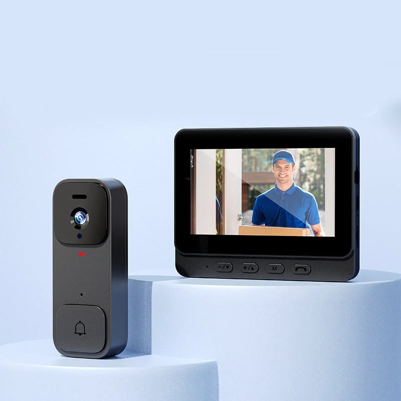 🏠⚡ LIMITED TIME ! Smart Video Doorbell with 4.3" Display – Real-Time Monitoring & Two-Way Talk 🏡💖