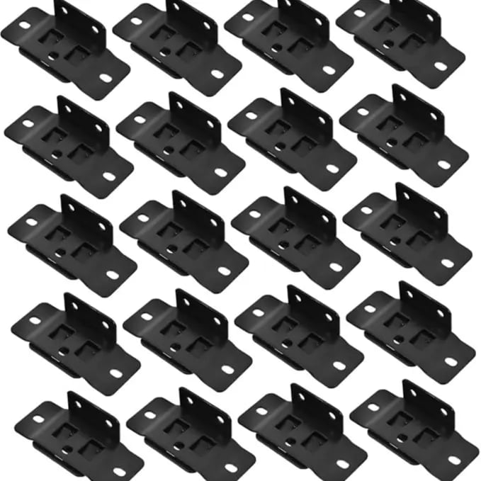 8-Pack Heavy-Duty Stainless Steel Corner Brackets – Quick Fitting L Shape Furniture Joint Braces with Screws