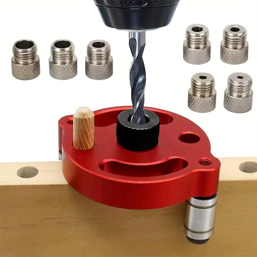 🔧Self-Centering Doweling Jig – Precision Drill Guide for Flawless Woodworking Joints