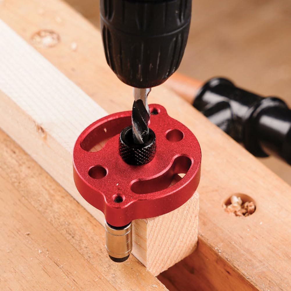 🔧Self-Centering Doweling Jig – Precision Drill Guide for Flawless Woodworking Joints