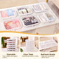 💥Hot Sale 50% OFF-4 PCS Clear Organizer Storage Box Clear Hard Zipper Case PVC Plastic CLear Storage Containers
