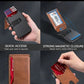 ✨Last Day 49% OFF - Slim Wallet for Men with Pop-Up Aluminum Case, RFID Blocking & Money Clip | Minimalist Leather Bifold Card Holder
