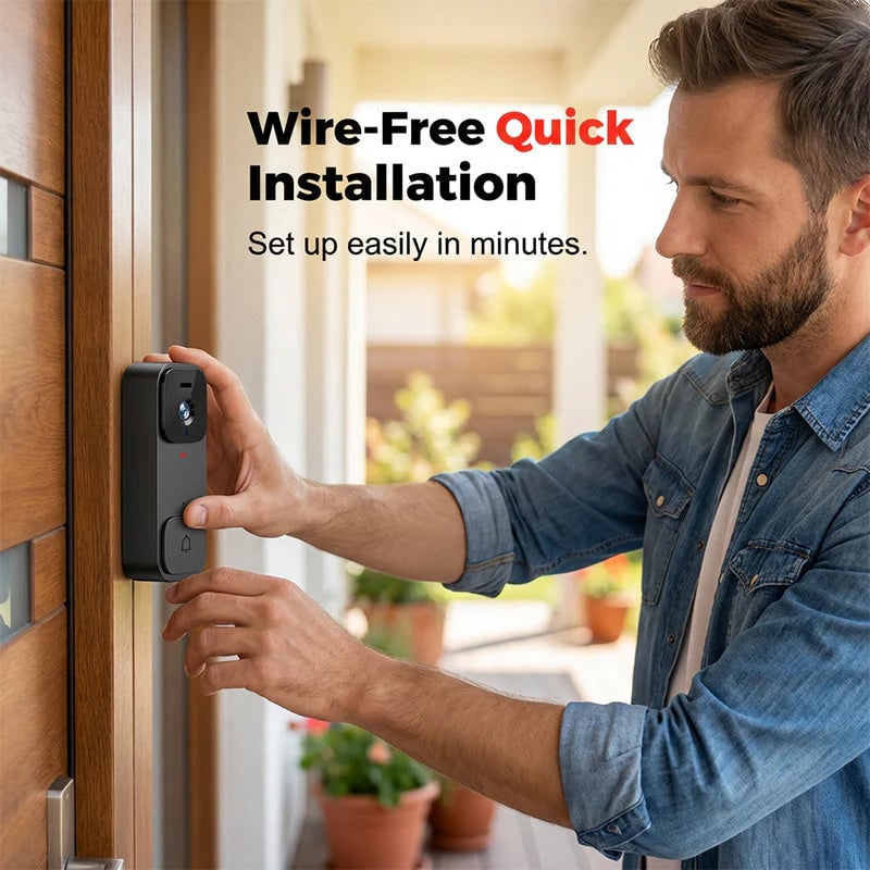 🏠⚡ LIMITED TIME ! Smart Video Doorbell with 4.3" Display – Real-Time Monitoring & Two-Way Talk 🏡💖