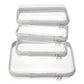 💥Hot Sale 50% OFF-4 PCS Clear Organizer Storage Box Clear Hard Zipper Case PVC Plastic CLear Storage Containers