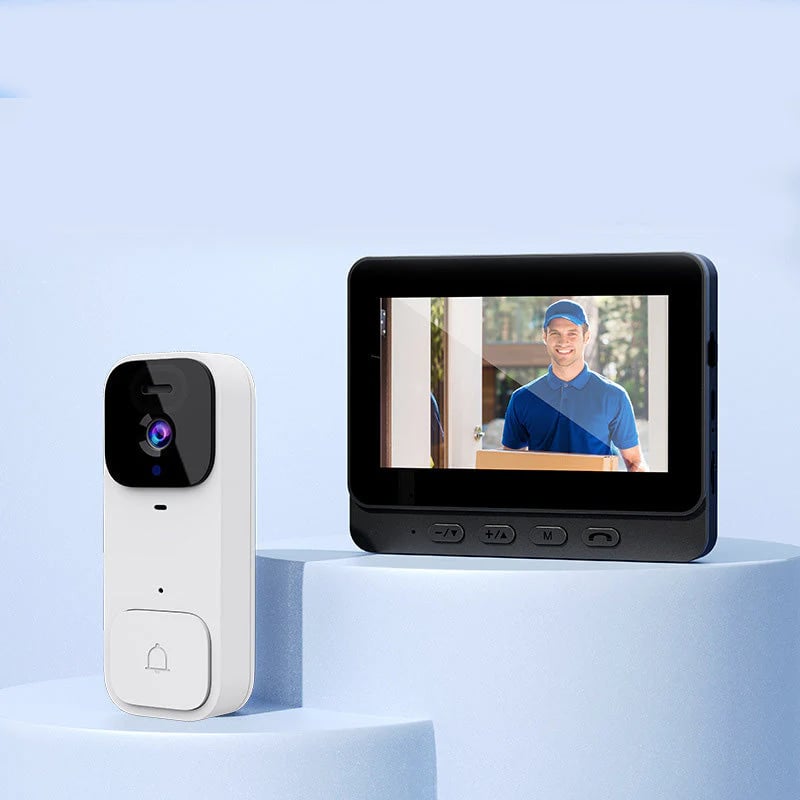🏠⚡ LIMITED TIME ! Smart Video Doorbell with 4.3" Display – Real-Time Monitoring & Two-Way Talk 🏡💖