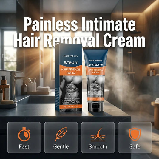 💥Hot Sale 50% OFF🧔Men’s Intimate Area Hair Removal Cream – Silky Smooth & Long-Lasting