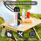 Water Bottle With 7 Pill Box Organizer