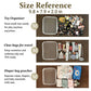 💥Hot Sale 50% OFF-4 PCS Clear Organizer Storage Box Clear Hard Zipper Case PVC Plastic CLear Storage Containers