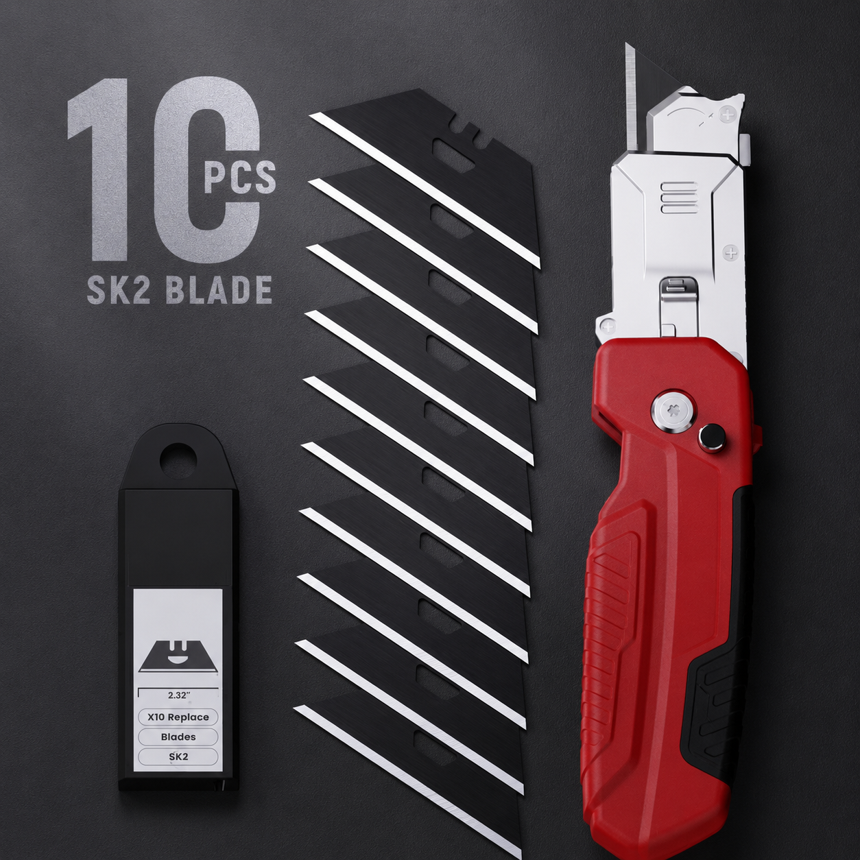 ✂️ 50% OFF!🧹2-in-1 Foldable Utility Knife & Scraper – Portable Razor Blade, Multi-Surface Cleaning ✨
