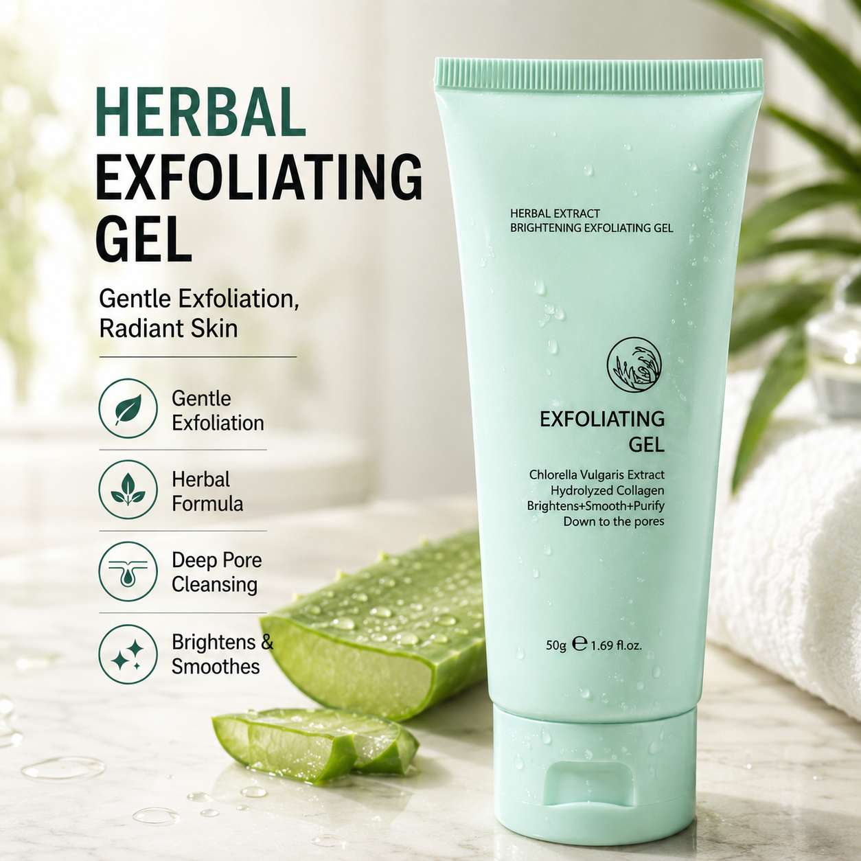 🥳2026 HOT SALE🥳💞50K+ SOLD!💥👵🌸 50% OFF!Herbal Extract Brightening Exfoliating Gel