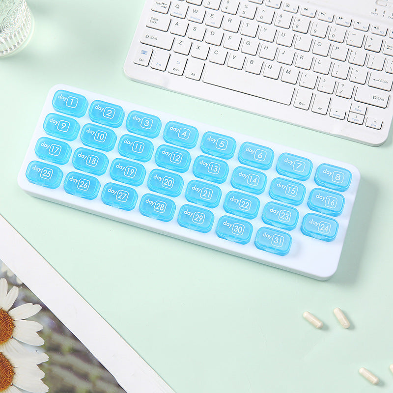 💥Hot Sale 50% OFF💊31 Days Pill Box-Monthly Pill Organizer-Arthritis-Friendly Easy-Open Lids