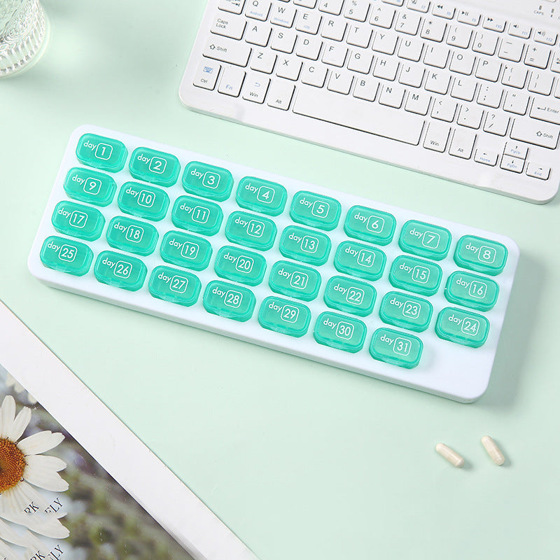 💥Hot Sale 50% OFF💊31 Days Pill Box-Monthly Pill Organizer-Arthritis-Friendly Easy-Open Lids