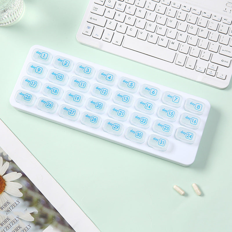 💥Hot Sale 50% OFF💊31 Days Pill Box-Monthly Pill Organizer-Arthritis-Friendly Easy-Open Lids