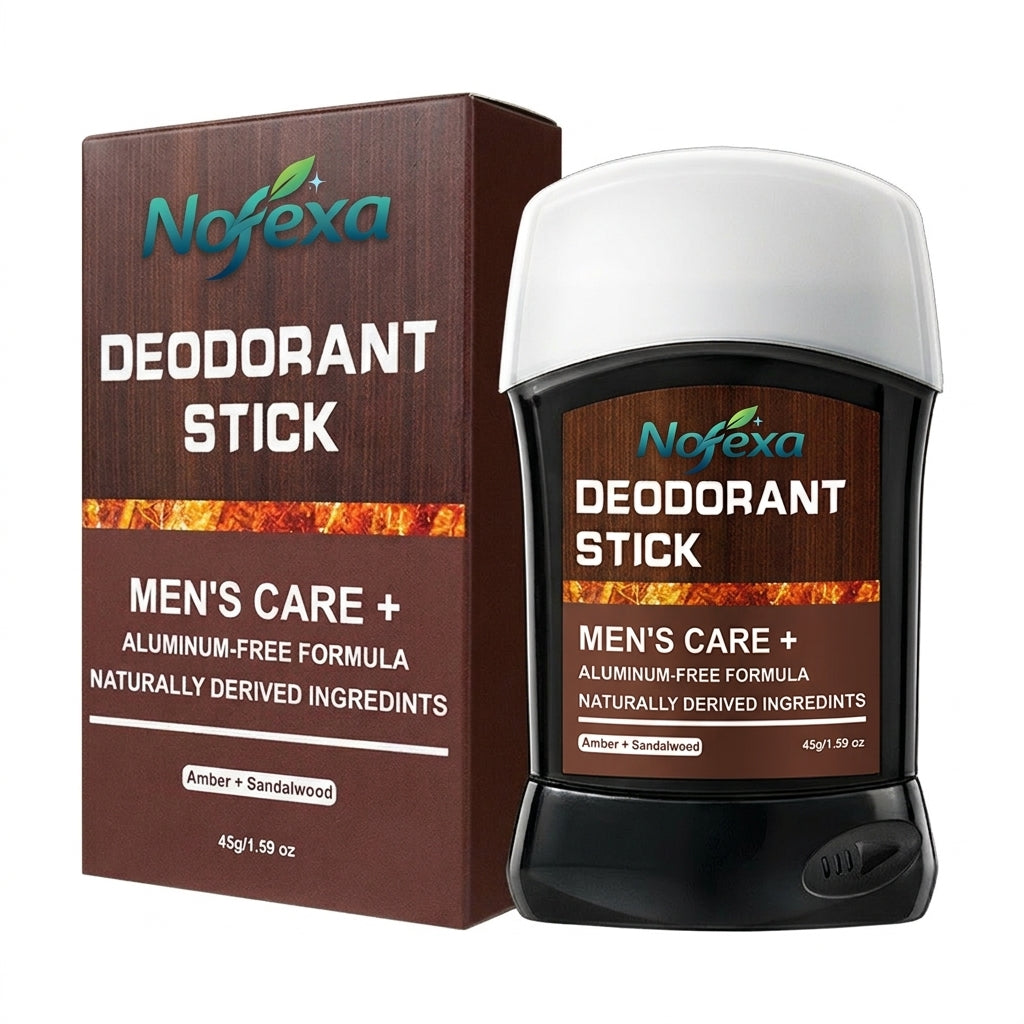 Nofexa Natural Aluminum-Free Deodorant Stick for Men | 72H Protection