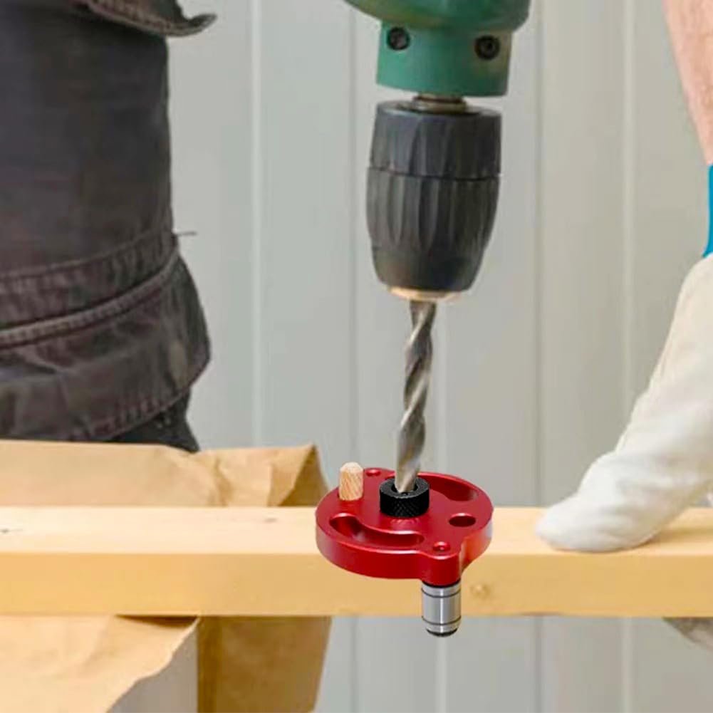 🔧Self-Centering Doweling Jig – Precision Drill Guide for Flawless Woodworking Joints