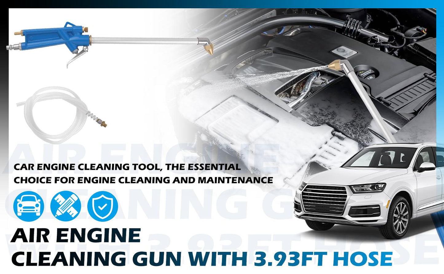 Pneumatic Air Blow Gun - Heavy-Duty Industrial Metal Mechanic Tool
