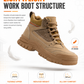 Steel Toe Boots for Men Puncture Resistant Safety Work Boots with Kevlar Midsole Industrial Lightweight Men's Work & Utility Protective Shoes for Construction Warehouse Factory