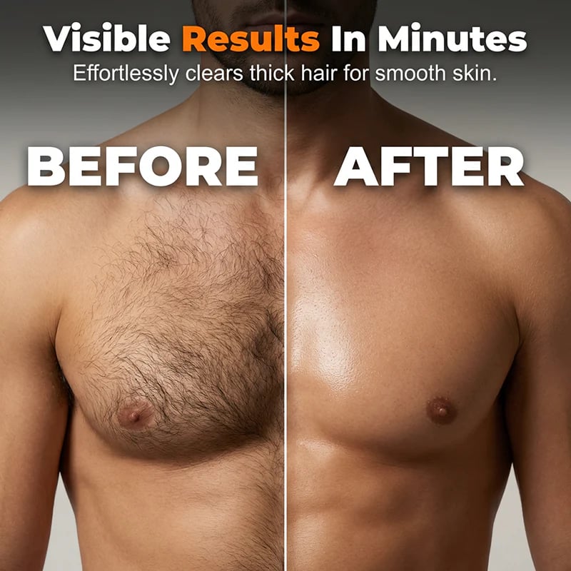 💥Hot Sale 50% OFF🧔Men’s Intimate Area Hair Removal Cream – Silky Smooth & Long-Lasting