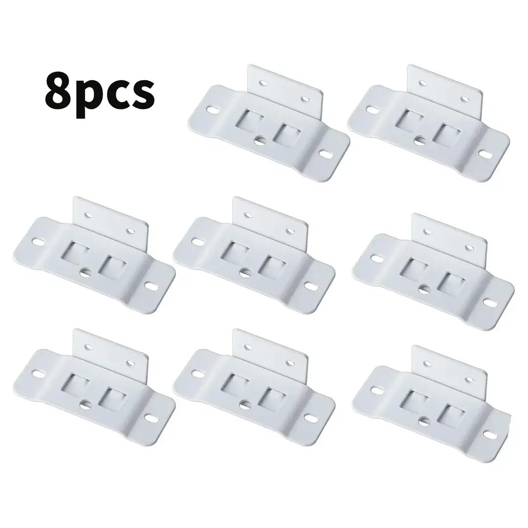 8-Pack Heavy-Duty Stainless Steel Corner Brackets – Quick Fitting L Shape Furniture Joint Braces with Screws