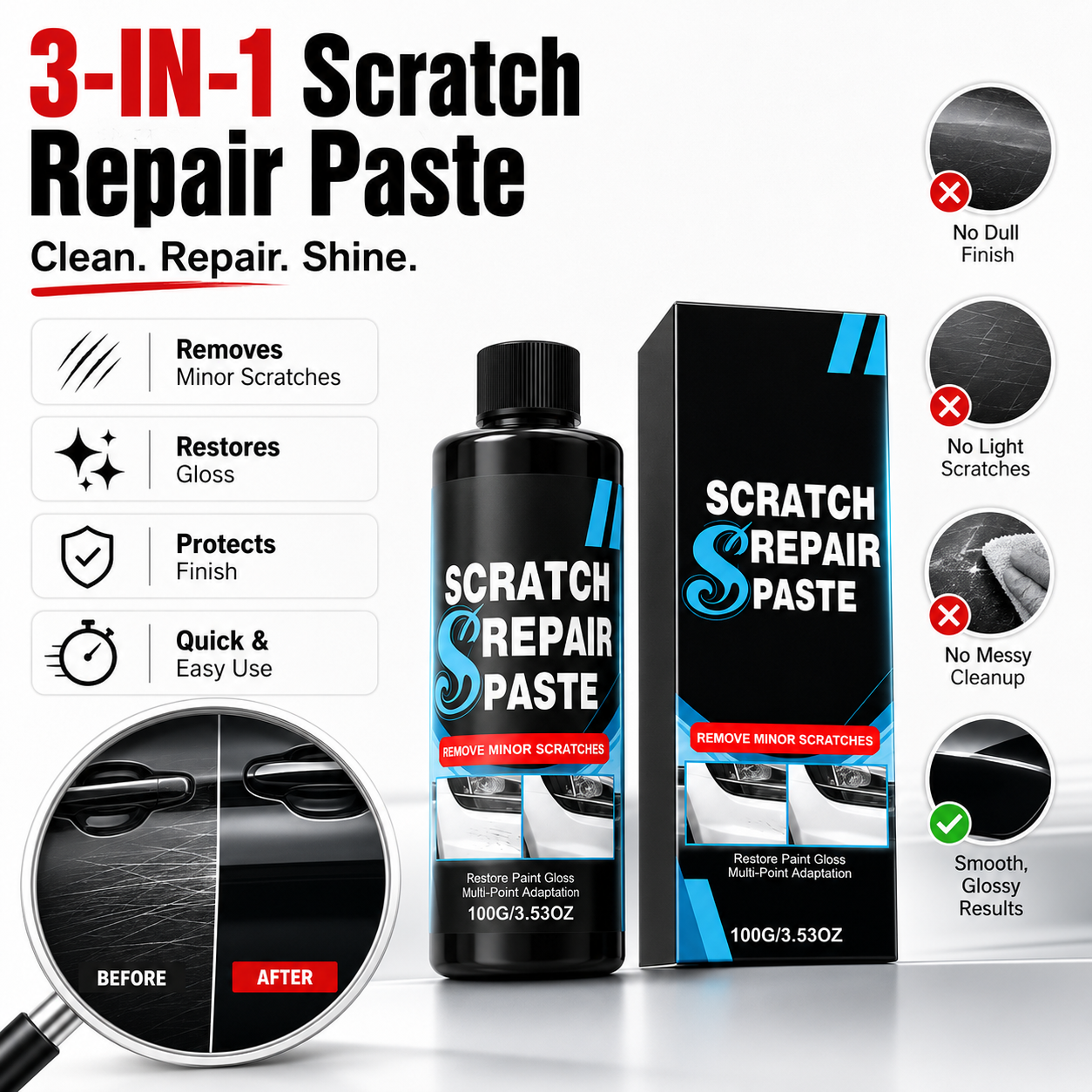 Professional Car Scratch Repair Paste