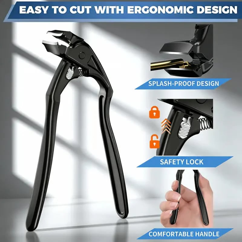 ⏳LAST DAY SALE 50% OFF !!📢Perfect Curved Design | Stainless Steel Nail Clipper | Effortless Grip for Seniors ✨