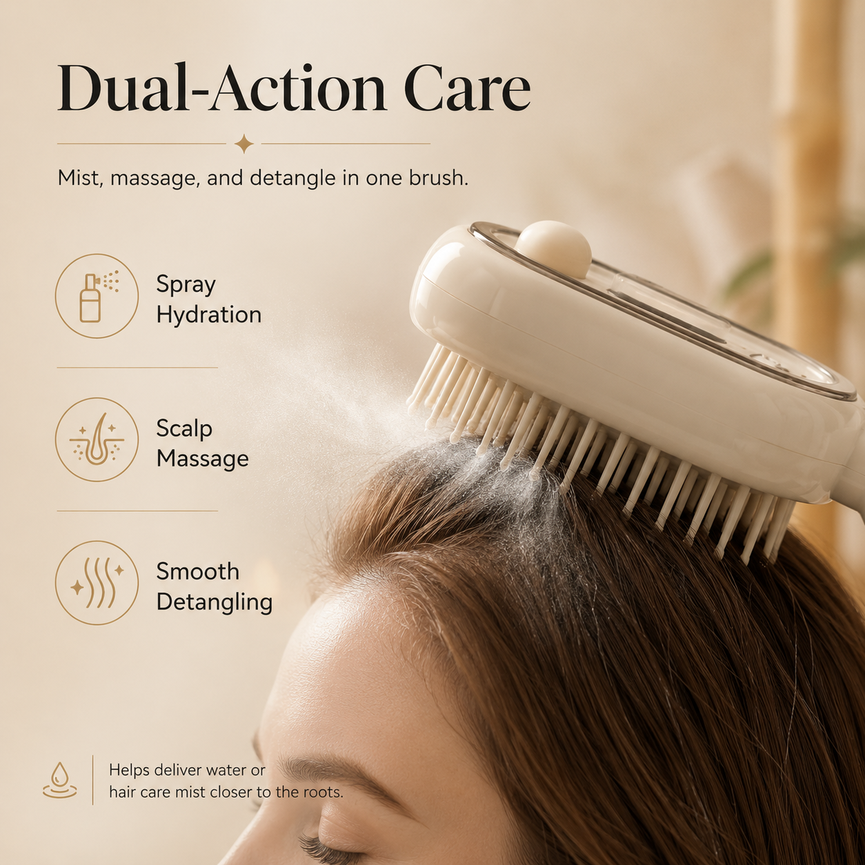 🥳2026 HOT SALE🥳Electric Spray Massage Hairbrush(🛒Free shipping)