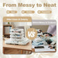 💥Hot Sale 50% OFF-4 PCS Clear Organizer Storage Box Clear Hard Zipper Case PVC Plastic CLear Storage Containers