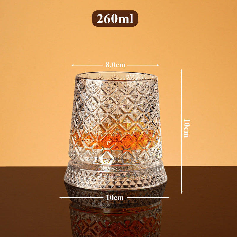 🥛💎Hot Sale 50% OFF✨🔥360° Rotating Whiskey Glass Tumbler