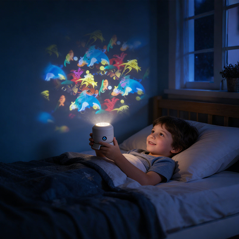 Dynamic Rotating LED Projector Light
