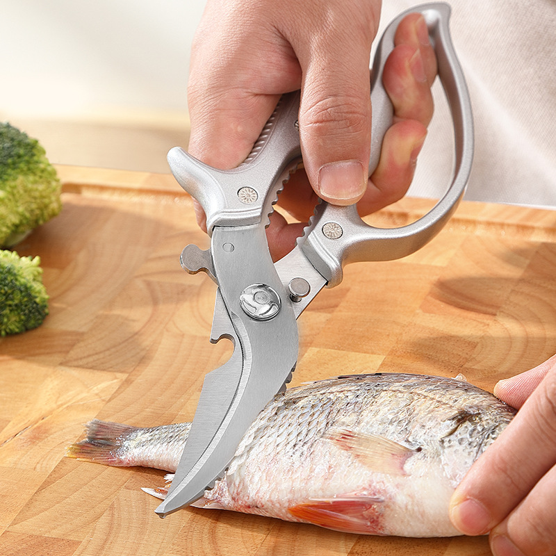 ✂️ 50% OFF NOW! 🔪 Heavy-Duty Multifunctional Kitchen Shears – 3Cr13 Stainless Steel, Ergonomic Grip & Safety Lock 🍗