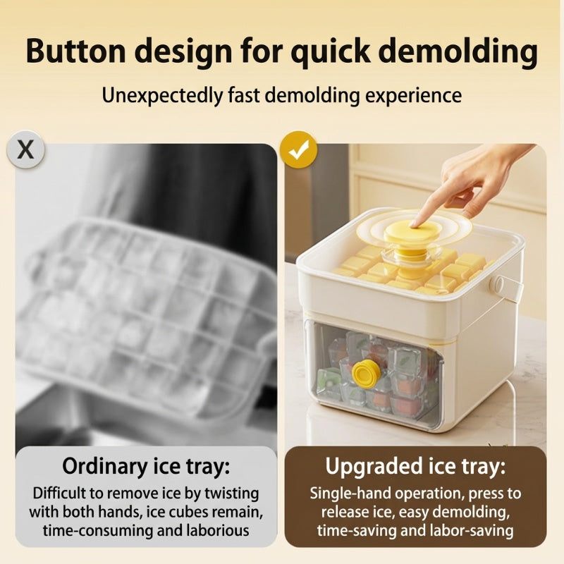 🔥HOT SALE 56%OFF🔥⏱️ Instant Ice Cubes in Seconds – Just Press & Release! 🧊✨