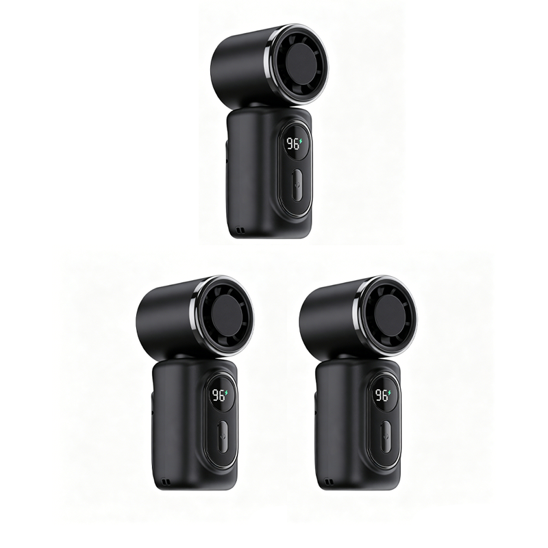 Portable Clip-On Cooling Fan | Hands-Free Strong Wind with LED Battery DisplayInstant cooling on the go