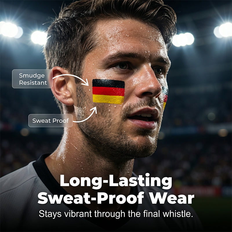 🏆 Last Day Special Price ! 🔥Buy 1 Get 1 Free🔥National Flag Face Paint Stick for Sports Fans
