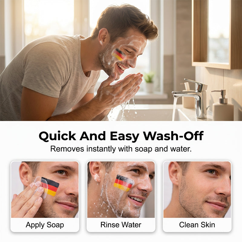 🏆 Last Day Special Price ! 🔥Buy 1 Get 1 Free🔥National Flag Face Paint Stick for Sports Fans